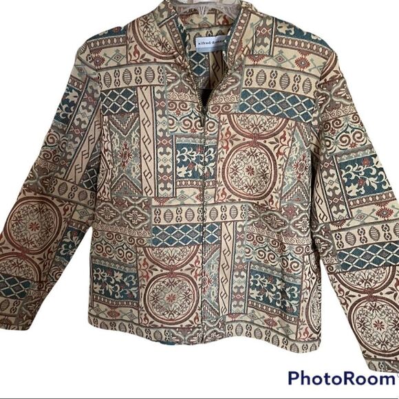 Unique Alfred Dunner Tapestry Jacket, 12P, 12 Petite - Picture 1 of 4